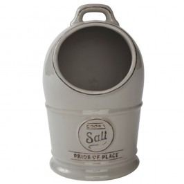 Recipient din ceramică pentru sare T&G Woodware Pride of Place, gri