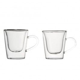 Set 2 pahare cu pereți dubli pentru espresso Bredemeijer, 120 ml