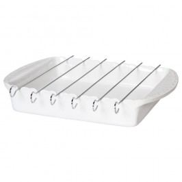 Tavă pentru frigărui Sandstone White