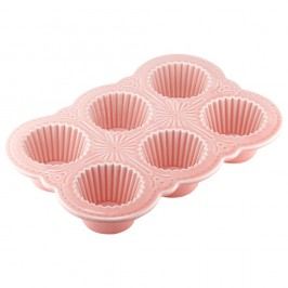 Formă de porțelan pentru brioșe Ladelle Bake, roz