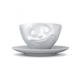 Cană de cafea 58products Zâmbet, alb