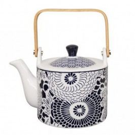 Ceainic din porțelan Tokyo Design Studio Shiki, 800 ml, albastru-alb