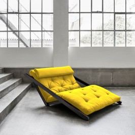 Șezlong extensibil cu 2 locuri Karup Figo Wenge/Amarillo
