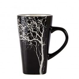 Cană din ceramică KJ Collection, 500 ml, negru