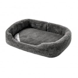 Pat coș din lână merino, pentru animale de companie Royal Dream, lățime 60 cm, gri închis