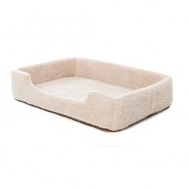 Pat coș din lână merino, pentru animale de companie Royal Dream, lățime 90 cm, bej