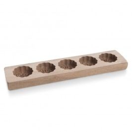 Formă din bambus pentru aluat Bambum Patty, 5 modele florale