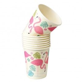 Set 8 pahare din hârtie Rex London Flamingo Bay
