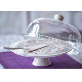 Platou cu picior și capac pentru tort Duo Gift Roses