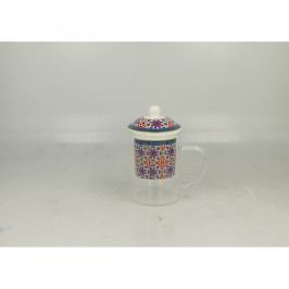 Cană cu infuzor din porțelan Duo Gift Agadir, 450 ml