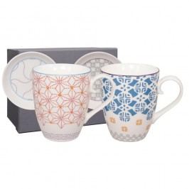 Set 2 căni cu farfurii Tokyo Design Studio Baobab Original/Stars, 380 ml