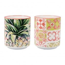Set 2 pahare din porțelan Sema Tropical