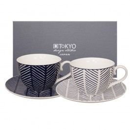 Set 2 căni cu farfurie Tokyo Design Studio Yoko Yoki