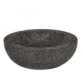 Bol din lavă Pols Potten Lava Stone, negru