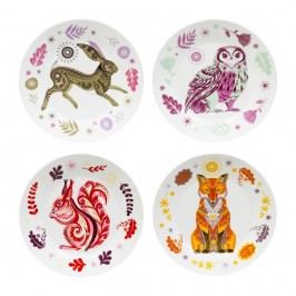 Set 4 farfurii Magpie Wildwood, 19 cm