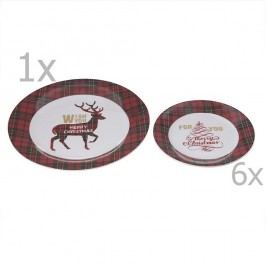 Set 7 farfurii pentru tort InArt Xmas
